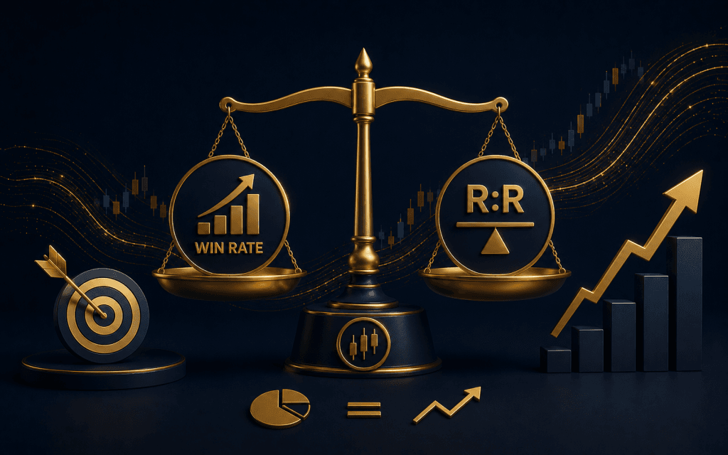 Ilustración sobre win rate y relación riesgo-beneficio